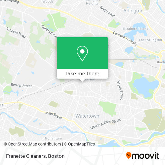 Franette Cleaners map