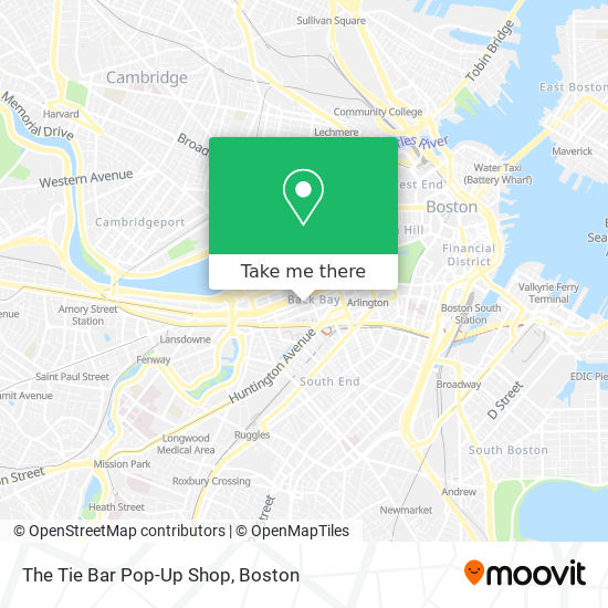 The Tie Bar Pop-Up Shop map