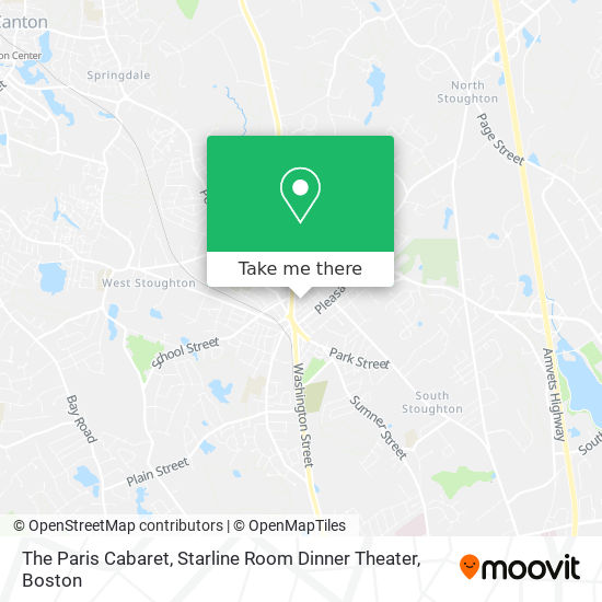 Mapa de The Paris Cabaret, Starline Room Dinner Theater