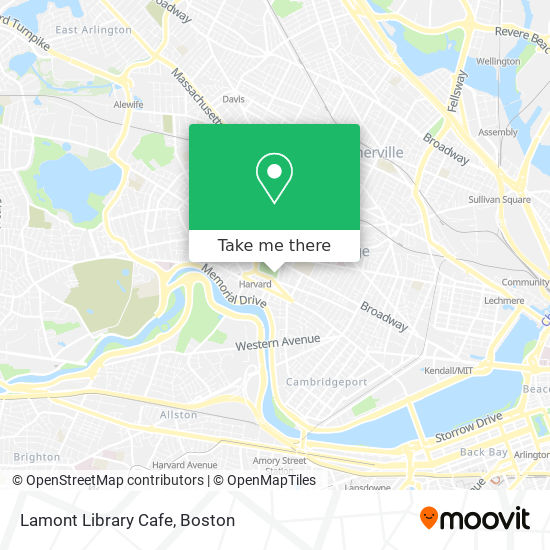 Mapa de Lamont Library Cafe