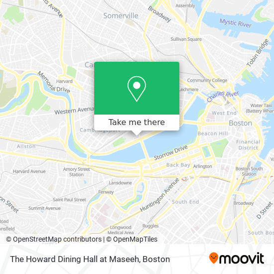 Mapa de The Howard Dining Hall at Maseeh