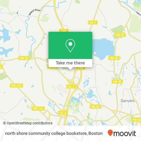 Mapa de north shore community college bookstore