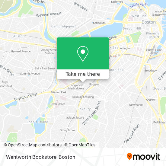 Mapa de Wentworth Bookstore