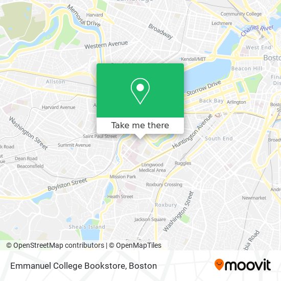 Emmanuel College Bookstore map