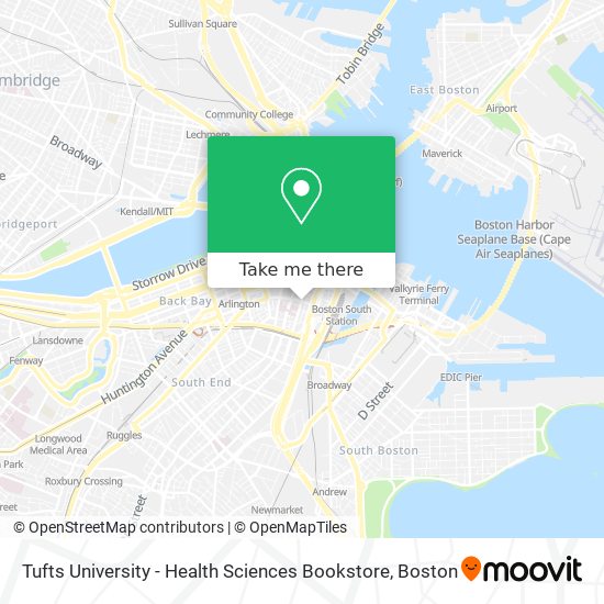 Mapa de Tufts University - Health Sciences Bookstore