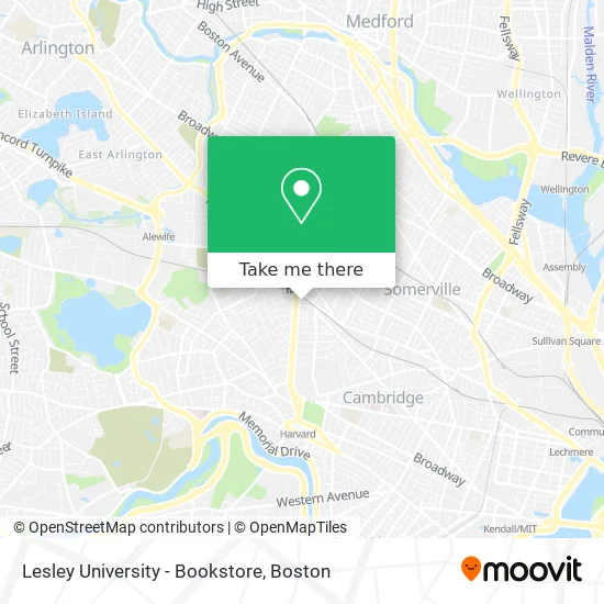 Lesley University Campus Map How To Get To Lesley University - Bookstore In Cambridge By Bus, Subway Or  Train?