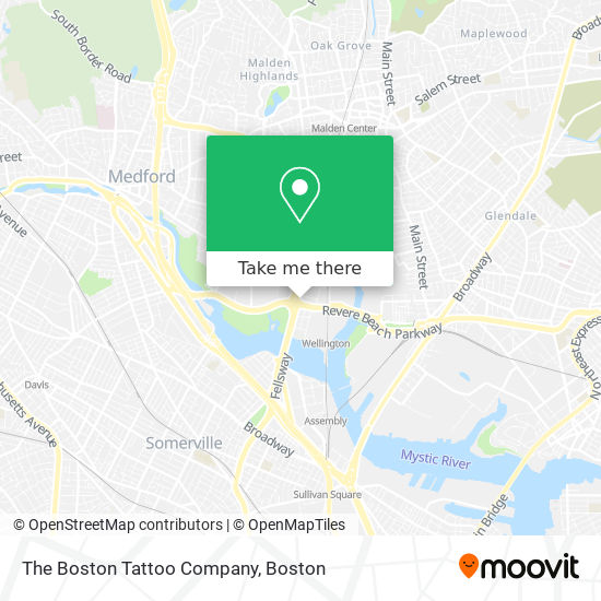 The Boston Tattoo Company map