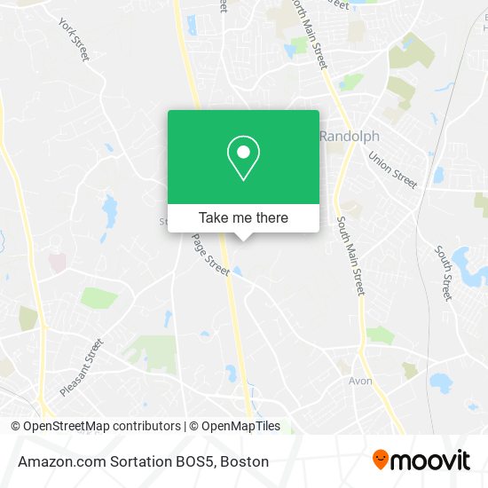 Amazon.com Sortation BOS5 map