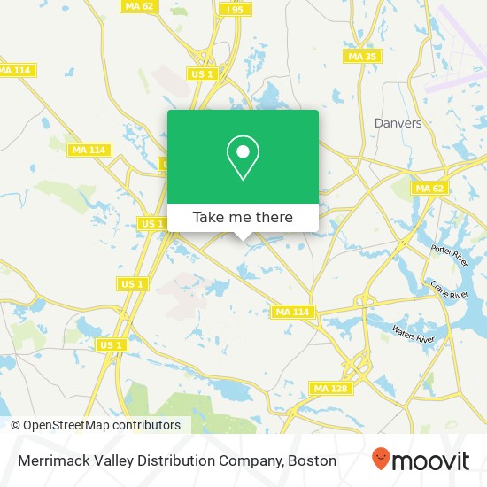 Mapa de Merrimack Valley Distribution Company