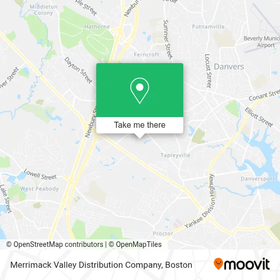 Merrimack Valley Distribution Company map