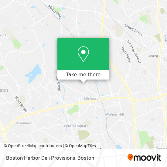 Mapa de Boston Harbor Deli Provisions