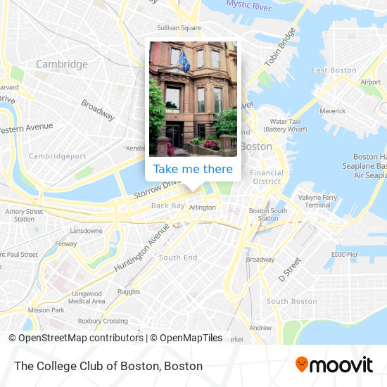 The College Club of Boston map