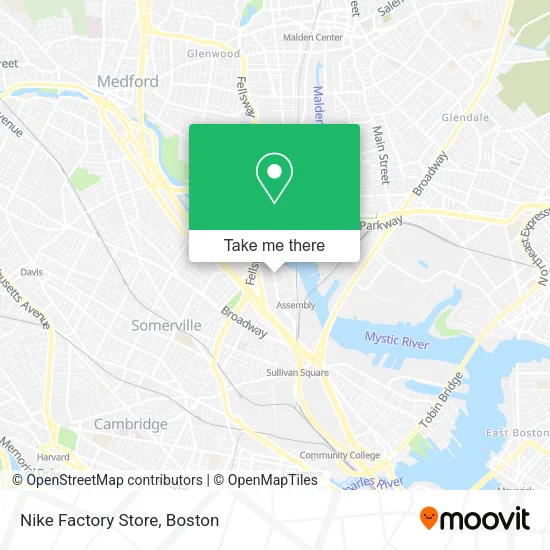 Mapa de Nike Factory Store