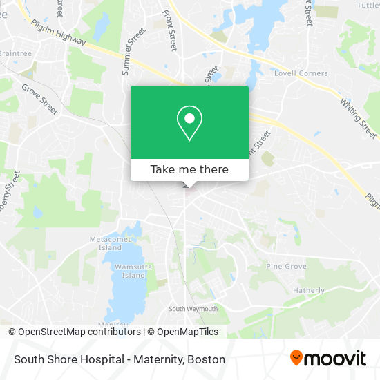 Mapa de South Shore Hospital - Maternity
