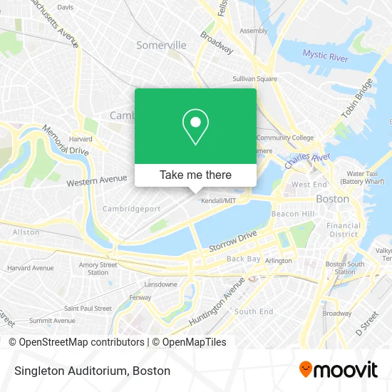 Singleton Auditorium map