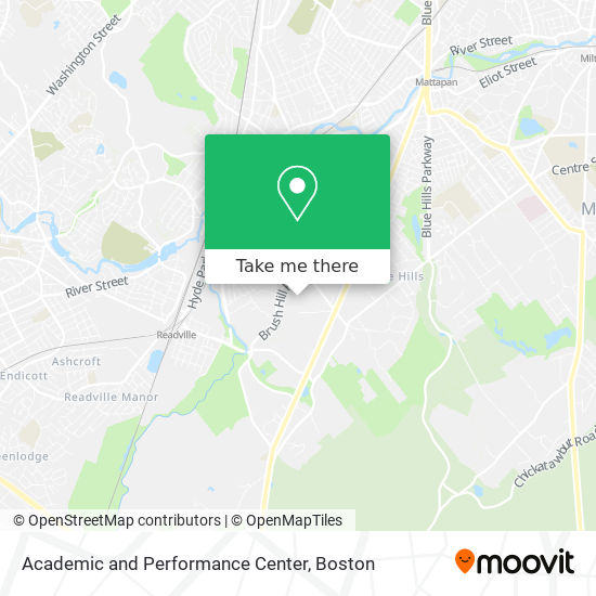 Academic and Performance Center map