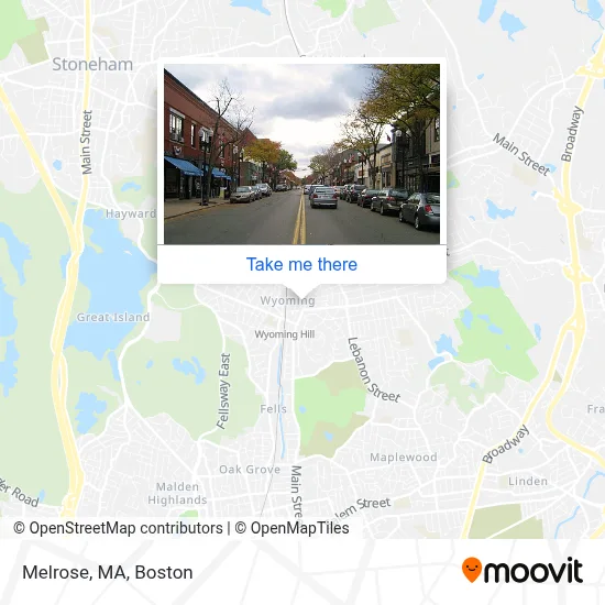 Melrose, MA map