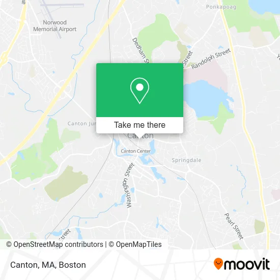 Canton, MA map