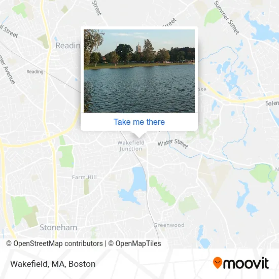 Wakefield, MA map