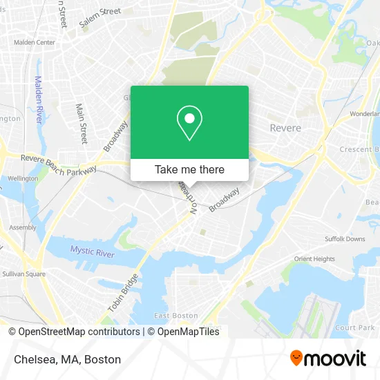 Chelsea, MA map