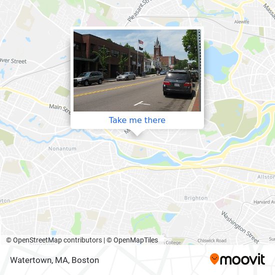 Mapa de Watertown, MA