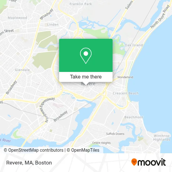 Revere, MA map
