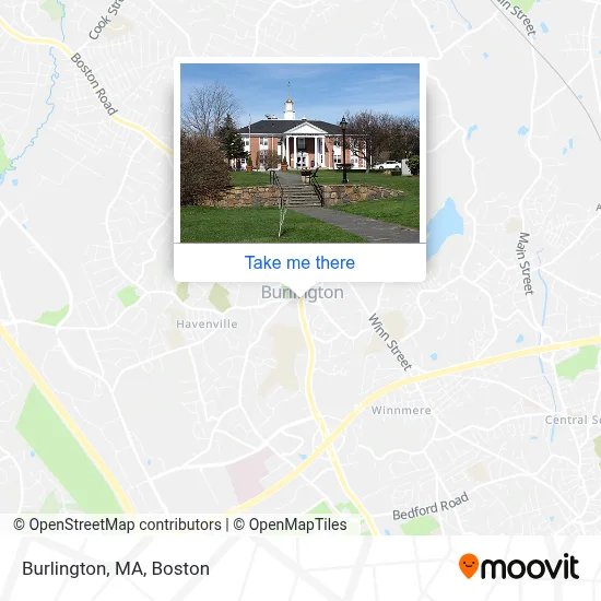 Burlington, MA map