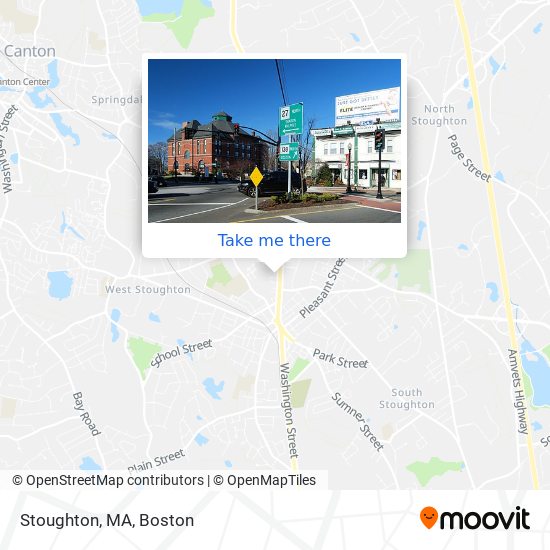 Stoughton, MA map