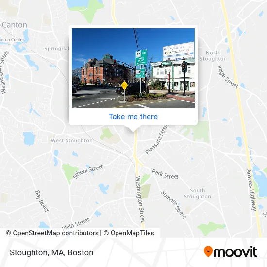 Stoughton, MA map