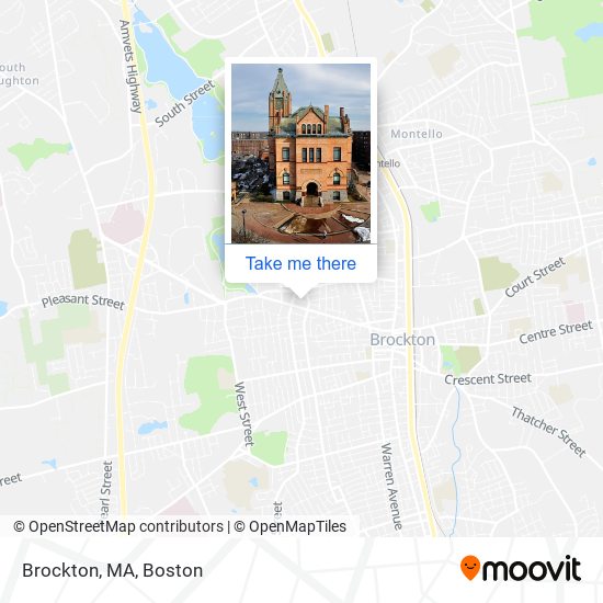 Mapa de Brockton, MA