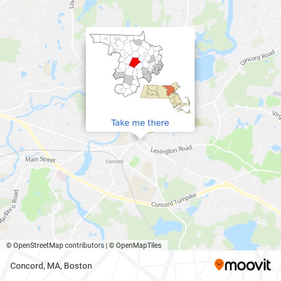 Mapa de Concord, MA