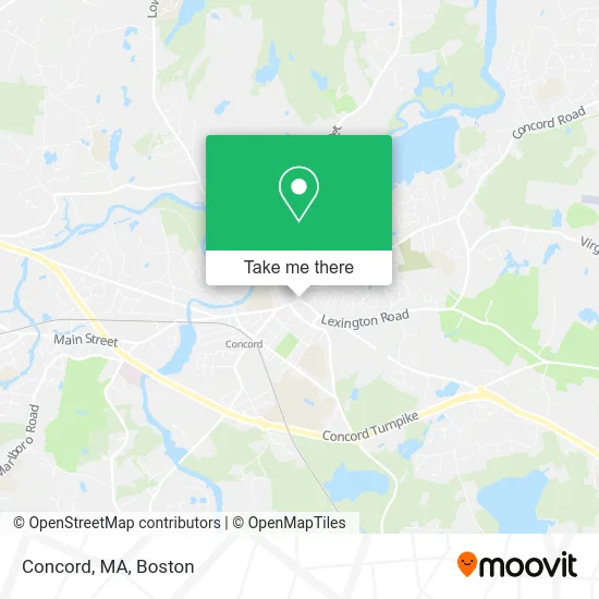 Concord, MA map