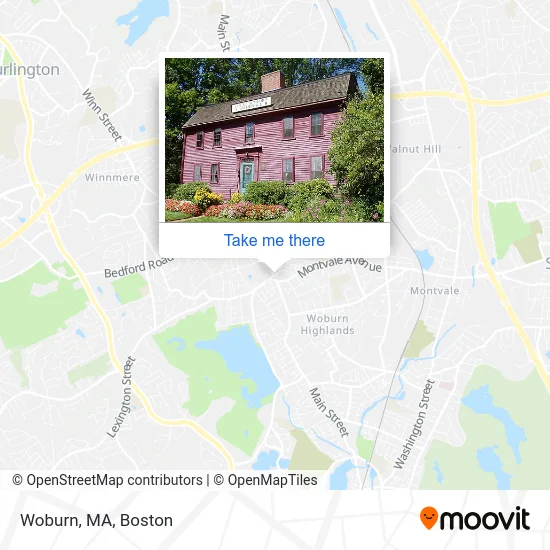 Woburn, MA map