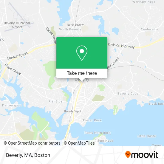 Beverly, MA map