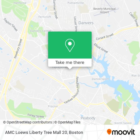 AMC Loews Liberty Tree Mall 20 map