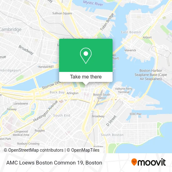 AMC Loews Boston Common 19 map
