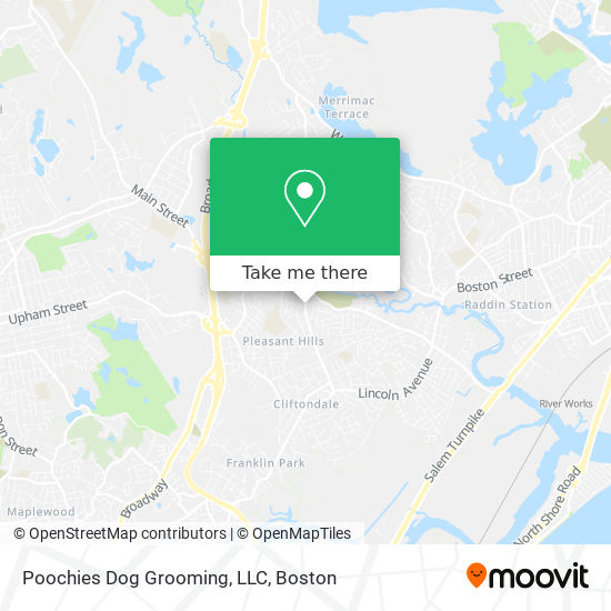 Mapa de Poochies Dog Grooming, LLC