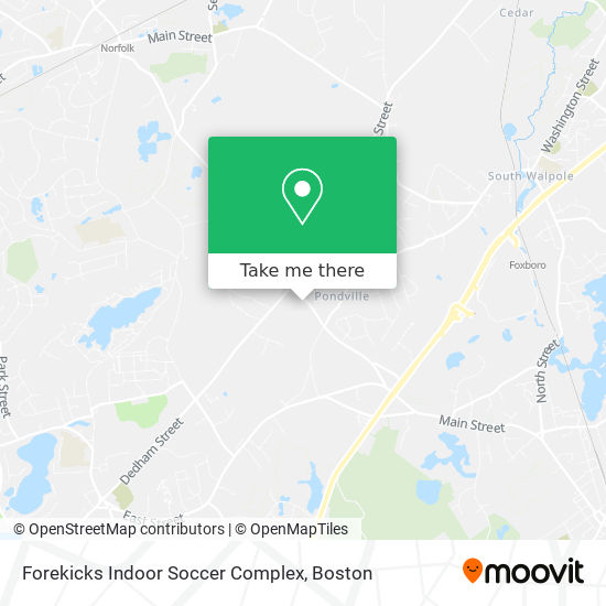 Mapa de Forekicks Indoor Soccer Complex