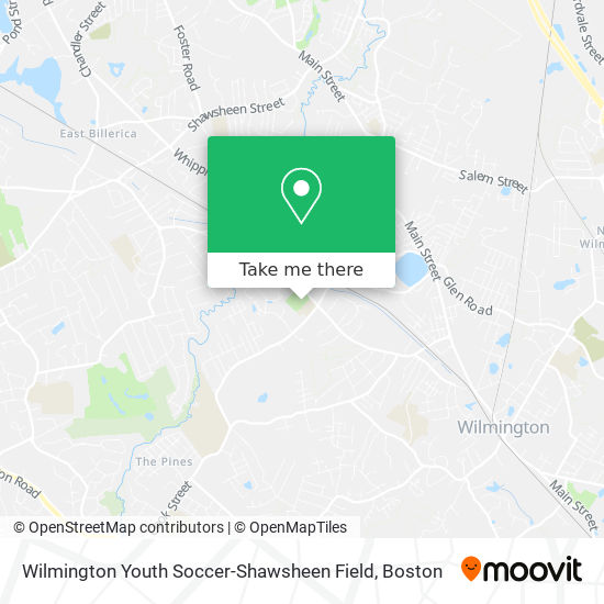 Mapa de Wilmington Youth Soccer-Shawsheen Field