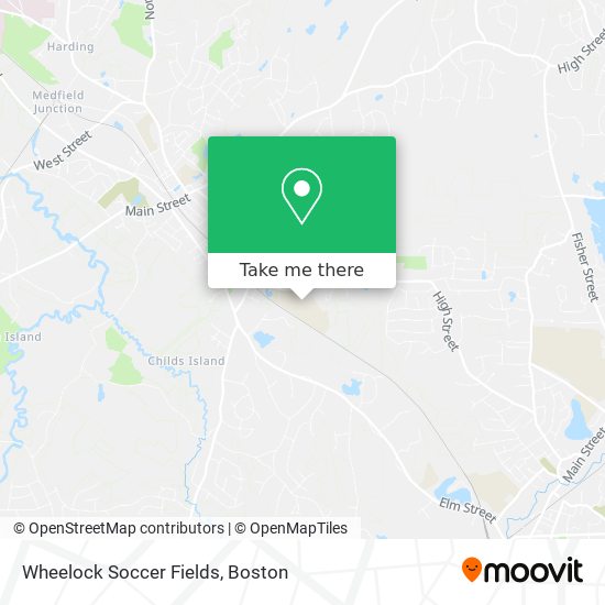Wheelock Soccer Fields map