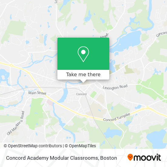 Concord Academy Modular Classrooms map