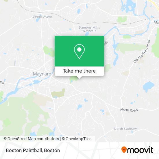 Mapa de Boston Paintball