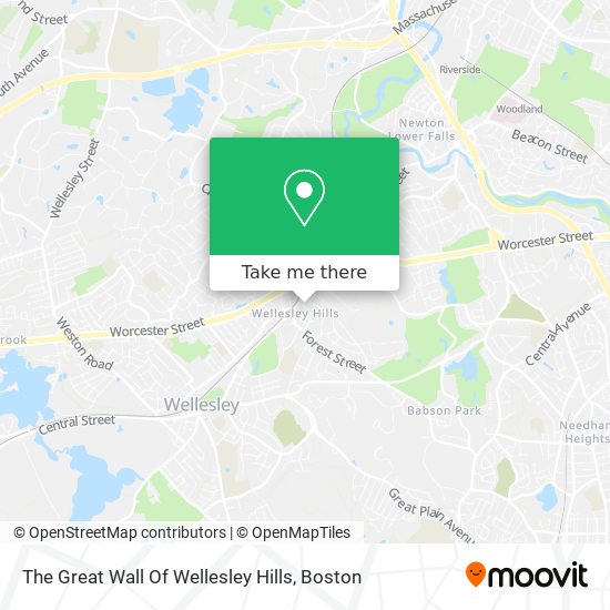 The Great Wall Of Wellesley Hills map
