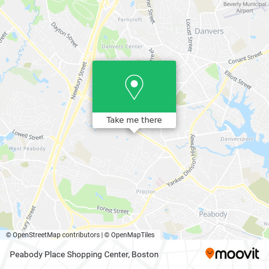 Peabody Place Shopping Center map