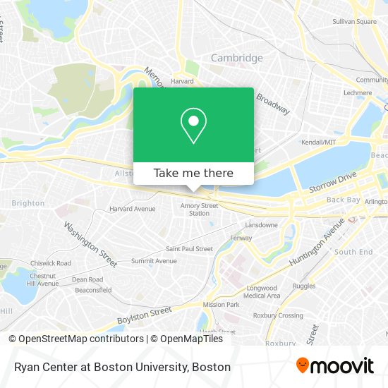 Mapa de Ryan Center at Boston University