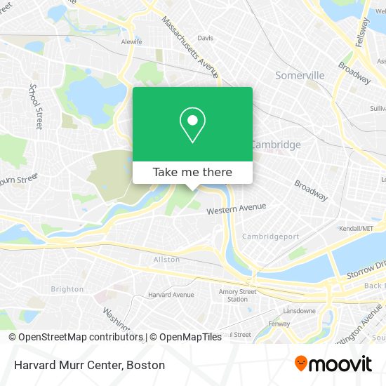 Harvard Murr Center map