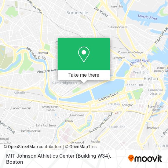 MIT Johnson Athletics Center (Building W34) map