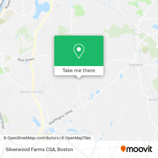 Mapa de Silverwood Farms CSA