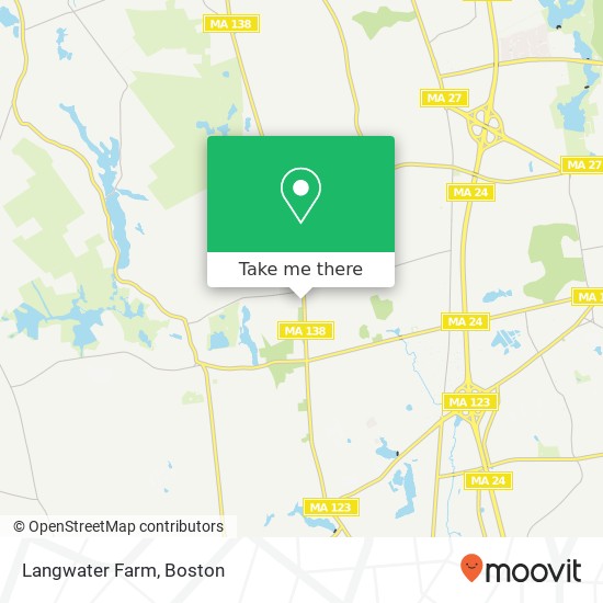 Mapa de Langwater Farm