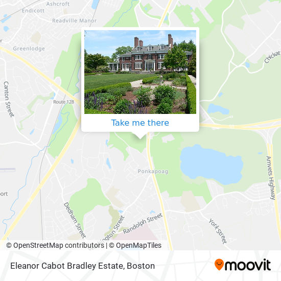 Mapa de Eleanor Cabot Bradley Estate